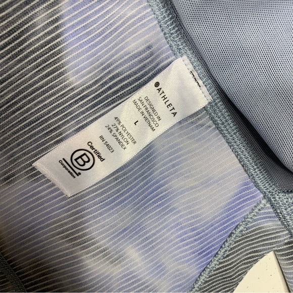 Athleta Salutation Jacquard athletic Zip Up Jacket Size Large - Picture 10 of 12